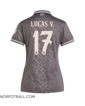 Billige Fotballdrakt Real Madrid Lucas Vazquez #17 Replika Tredjedrakt Dame 2024-25 Kortermet